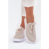 Boto Fabric Slip On Sports Shoes On Platform Ladies Beige Kalyra | shoptok.hr
