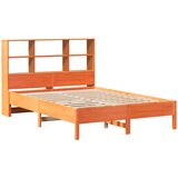 Krevet s regalom za knjige bez madraca 160x200 cm od borovine | Eponuda.com