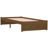  Okvir za krevet od masivnog drva boja meda 75x190 cm mali | shoptok.hr