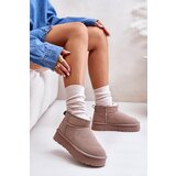 Boto Fashionable Low Suede Snow Boots Khaki Nucca | Shoptok.si