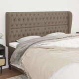  Vzglavje z ušesi taupe 203x23x118/128 cm blago, (20794710) Cene
