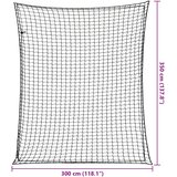 Mreža za prikolicu s elastičnim užetom crna 3,5 x 3 m PP | Eponuda.com