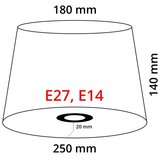Eglo 49977 - tekstilni abažur vintage E14/E27 ruža, prečnik 25 cm | Eponuda.com