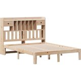 vidaXL Knjižna postelja brez vzmetnice 160x200 cm trdna borovina | Shoptok.si