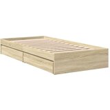 vidaXL Okvir za krevet s ladicama boja hrasta 90x200 cm | shoptok.hr