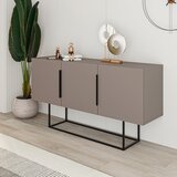 Marckeric Siva/bež nizka komoda 150x80 cm Titan – | Shoptok.si