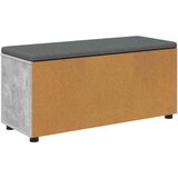  Haldna klop z blazino z vrati Betonsko siva 100 x 38 x 46 cm, (5000155697) | Shoptok.si