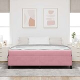  Konstrukcija postelje z vzmetnico Roza 180 x 200 cm blago, (5000124175) | Shoptok.si