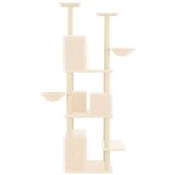  Penjalica za mačke sa stupovima za grebanje krem 180 cm | shoptok.hr