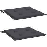 Jastuci za vrtne stolice 2 kom antracit 40x40x4 cm od tkanine | shoptok.hr