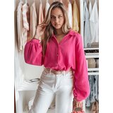 DStreet Koszula damska oversize muślinowa MUSLINEA fioletowa | shoptok.hr
