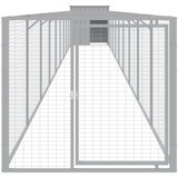  Kućica za pse s igralištem svjetlosiva 110x1017x110 cm čelična | Shoptok.si