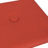  Zidna uzglavlja 12 pcs Crvena 30 x 15 cm Lažna koža | shoptok.hr