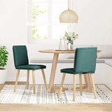 vidaXL Jedilni stoli 2 kosa temno zeleno blago, (21822404) | Shoptok.si