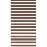 vidaXL Zebra zavesa rjava 125x200 cm širina blaga 120,9 cm poliester, (5000297335) | Shoptok.si
