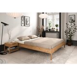 The Beds Bračni krevet od punog hrasta 160x200 cm u prirodnoj boji Twig – | shoptok.hr