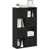 Regal za knjige crni hrasta 60x24x101,5cm od konstruiranog drva