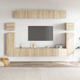  8-dijelni set TV ormarića boja hrasta sonome konstruirano drvo | shoptok.hr