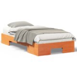  Posteljni okvir Rjava 90 x 190 cm Trdna borovina, (5000123622) | Shoptok.si