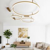 Ideal lux - led plafonsko svetlo oracle slim LED/37W/230V prečnika 70 cm, zlatna | Eponuda.com