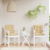  Jastuci za stolice 4 kom prošarano bež 100x50x7 cm tkanina | shoptok.hr