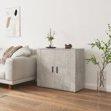 vidaXL Komoda betonsko siva 80x33x70 cm inženirski les Cene