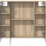  Kupaonski ormar s ogledalom Sonoma hrast 80 x 14.5 x 70 cm | shoptok.hr