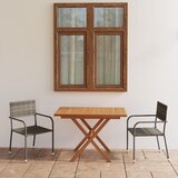 vidaXL 3-dijelni vrtni blagovaonski set poliratan i drvo bagrema sivi | shoptok.hr