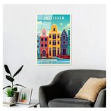 WALLXPERT dekorativna slika od kaljenog stakla, amsterdam, uv 1028 (30x45 cm)