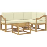  Set vanjskih sofa 5 kom. Bijela i krem | shoptok.hr