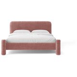 Micadoni Ružičasti tapecirani bračni krevet s podnicom 140x200 cm Vera – | shoptok.hr