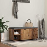  Klupa za hodnik s jastukom Staro drvo 100 x 38 x 46 cm | shoptok.hr