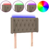 Maison Chic led posteljno vzglavje - vzglavna omarica - nočna omarica taupe 83x16x78/88 cm blago, (21706244) Cene
