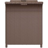  Vrtna klupa s jastukom smeđa 116 x 46 x 57 cm od poliratana | Eponuda.com