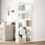 vidaXL Sobna pregrada / regal za knjige bijeli 67x25x161,5 cm drveni | shoptok.hr
