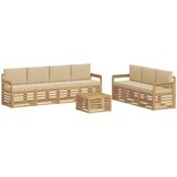  Setovi sofa 8 kom. Bijela i bež Poliester | Shoptok.si