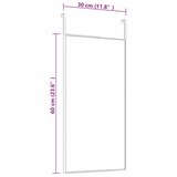  Ogledalo za vrata zlatno 30x60 cm od stakla i aluminija | shoptok.hr
