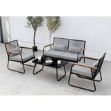 Gardenson Lounge Garnitura Paxos, 4-Delni Set, Antracit | Shoptok.si