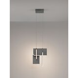 Nova Luce Svijetlo siva metalna LED viseća svjetiljka s mogućnosti zatamnjivanja Totem – | shoptok.hr