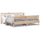  Okvir kreveta bez madraca 200 x 200 cm od masivne borovine | shoptok.hr