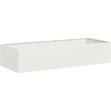 Maison Chic Cvetlični Lonec - Cvetlično korito Bela 200x80x40 cm Jeklo, (21790395) | Shoptok.si