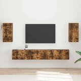  Set TV komoda Zidne 3 pcs Dimljeni hrast Konstruirano drvo | shoptok.hr