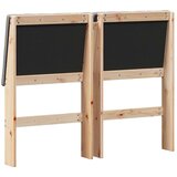 vidaXL tapecirano vzglavje taupe 120 cm masivno borovo les | Shoptok.si