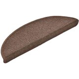  Prostirke za stepenice 20 kom 56x17x3 cm boje kave, poluokrugle | shoptok.hr