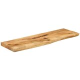 vidaXL Mizna plošča 110x30x2,5cm naraven rob trden robusten mangov les | Shoptok.si