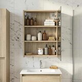  Kopalniška ogledalna omara Sonoma hrast 43 x 16 x 62.5 cm, (5000232817) | Shoptok.si