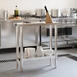 Kuhinjski radni stol 82,5x30x85 cm od nehrđajućeg čelika | shoptok.hr