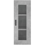  Visoka komoda siva betona 34,5x34x180 cm od konstruiranog drva Slike