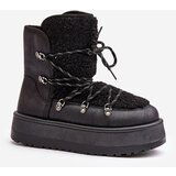 Boto Women's Snow Boots On Platform With Lacing Black Riaviana | Shoptok.si