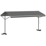  Prosto stoječa tende Siva 5 x 3 m Poliester, (5000217165) | Shoptok.si